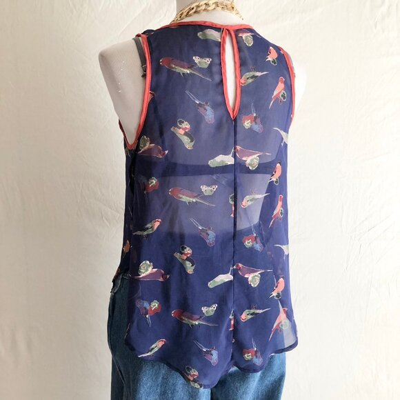 Modcloth Bird Print Tank Top - Picture 6 of 8